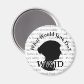 WWJD-magneet Magneet (Voorkant / Achterkant)