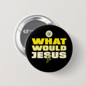 WWJD - Que ferait Jésus ? Badge (Devant & derrière)