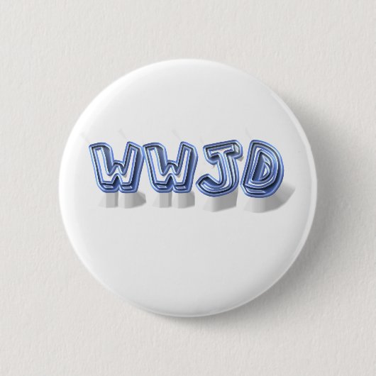 wwjd ronde button 5,7 cm (Voorkant)