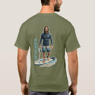 WWJD Surfer Vibes, Everyday Jezus, Heiland Surfer T-shirt