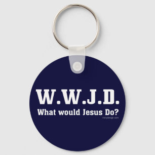 WWJD? Wat zou Jesus doen? Sleutelhanger