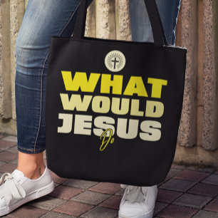 WWJD – Wat zou Jezus doen? Boodschappentas Draagtas