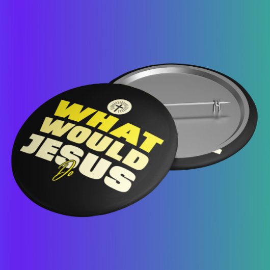 WWJD – Wat zou Jezus doen? Button