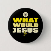 WWJD – Wat zou Jezus doen? Button (Voorkant)