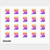 WWJD Wat zou Jezus doen? Ronde Sticker (Vel)
