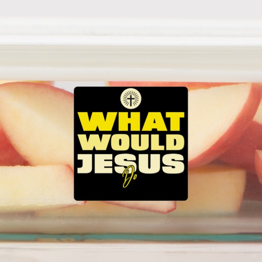 WWJD – What Would Jesus Do? Square Stickers (Apposé)