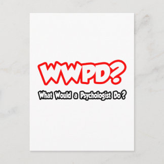 WWPD...Wat zou een psycholoog doen? Briefkaart