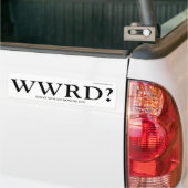 WWRD - Wat zou Ronnie doen Bumpersticker (Op Truck)
