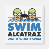 WWS Swim Alcatraz magnet (Devant)