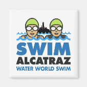 WWS Swim alcatraz magnet Magneet (Voorkant)