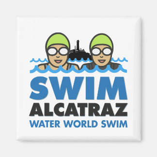 WWS Swim alcatraz magnet Magneet