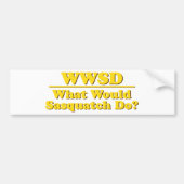 WWSD? BUMPERSTICKER (Voorkant)