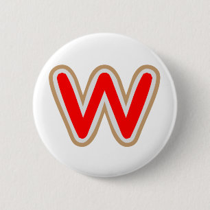 WWW ALPHAW ALPHABET RONDE BUTTON 5,7 CM