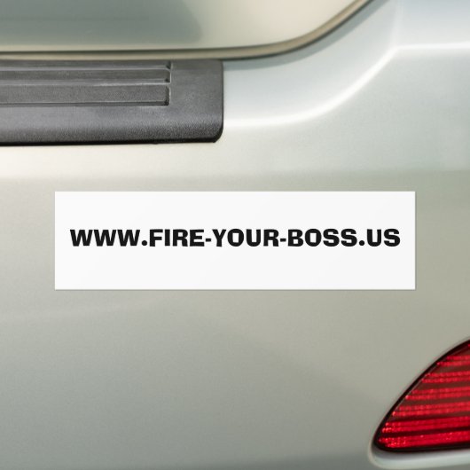 WWW.FIRE-UW-BOSS.US BUMPERSTICKER (Op auto)
