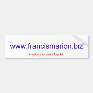 www.francismarion.biz bumpersticker