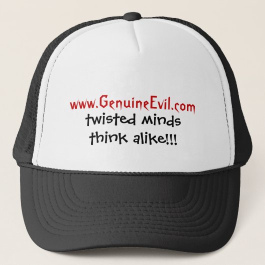 www.GenuineEvil.com, verdraaide geesten denken het Trucker Pet (Voorkant)