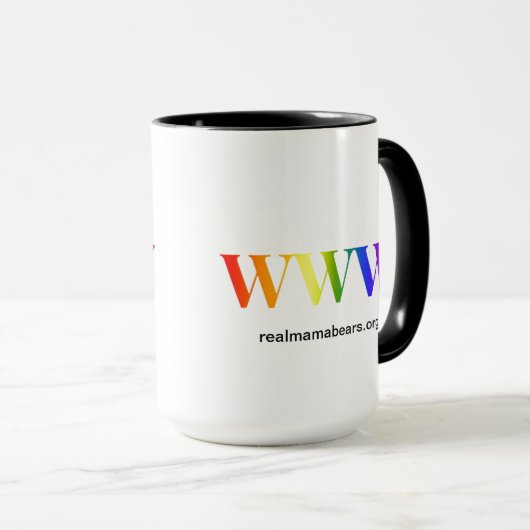 WWW Rainbow Mug (Devant droit)