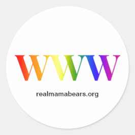 WWW-Sticker Ronde Sticker