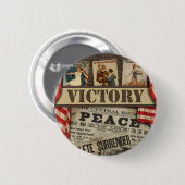 WWWI-Button voor overwinning en vrede Ronde Button 5,7 Cm (Voorkant /achterkant)