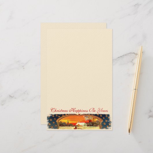  WWWI-kerstavond Briefpapier (Voorkant / Achterkant in situ)