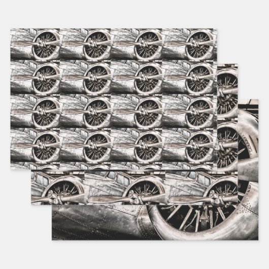  WWWII-vliegtuig Inpakpapier Vel (Set)