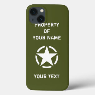  WWWII: Witte ster van het Militair Voertuig in Ci iPhone 13 Hoesje