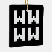 WWWW | LOL Japan Internet Slang Keramisch Ornament (Rechts)