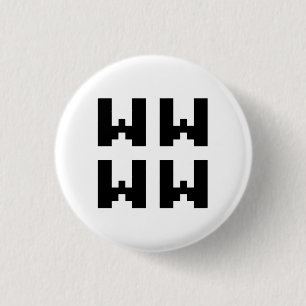 WWWW   LOL Japan Internet Slang Ronde Button 3,2 Cm
