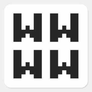 WWWW   LOL Japan Internet Slang Vierkante Sticker