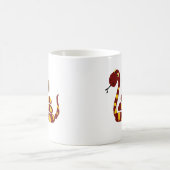 WX- Funny Snake Squeezing Rabbit Cartoon Koffiemok (Center)