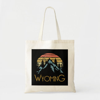  WY, Wyoming Mountains Outdoor Adventure Tote Bag