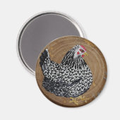 Wyandotte Chicken Magnet Magneet (Voorkant / Achterkant)
