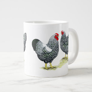 Wyandottes Silver-laced Pair Jumbo Beker