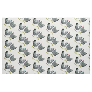 Wyandottes Silver-laced Pair Stof