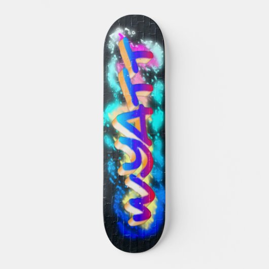 WYATT Customisé Graffiti Skateboard (Recto)
