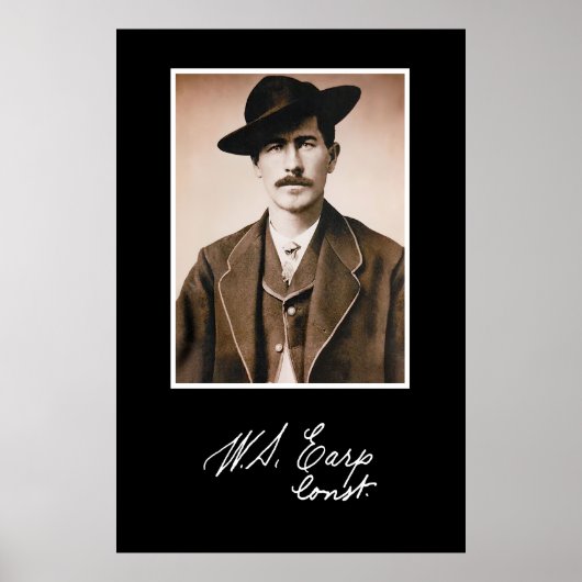 Wyatt Earp Constable in Zijne Eerste Minister Poster (Voorkant)