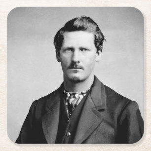 Wyatt Earp: Lawman, Gunfighter, Saloon Keeper Vierkante Kartonnen Onderzetter