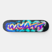 WYATT Gepersonaliseerd Graffiti Skateboard (Horizontaal)