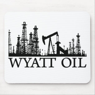 Wyatt Oil/Black Logo Muismat