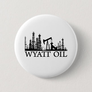 Wyatt Oil/Black Logo Ronde Button 5,7 Cm