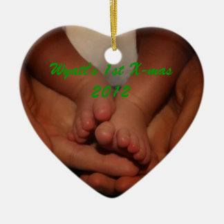 Wyatt's 1ste X-mas Keramisch Ornament