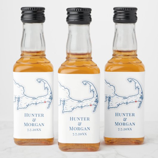 Wychmere Beach Club Harwich Port Wedding Nip Likeurfles Etiket (Flessen)