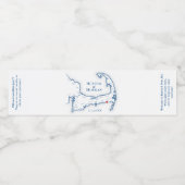 Wychmere Harwich Port MA Bruiloft Waterfles Etiket (Enkel label)