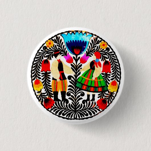 Wycinanki-Button Ronde Button 3,2 Cm (Voorkant)