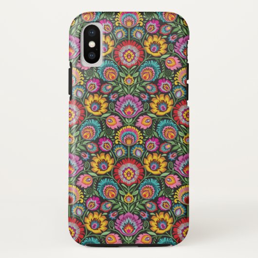 Wycinanki Folk Floral Case-Mate iPhone Case (Achterkant)