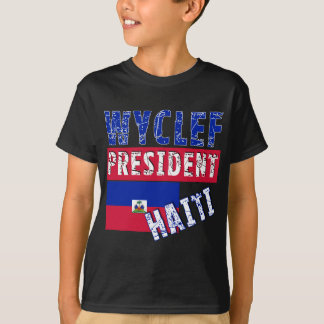 WYCLEF President Haïti Tshirts, Mokken, Buttonnen T-shirt