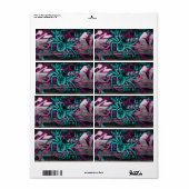 Wyed Turquoise Spider Etiket (Full Sheet)