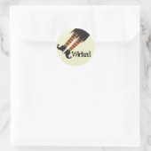 Wyed Witch Halloween Ronde Sticker (Tas)