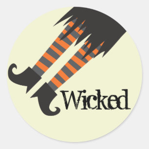 Wyed Witch Halloween Ronde Sticker