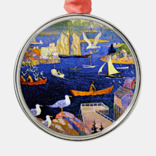 Wyeth - The Harbour at Herring Cut Metalen Ornament